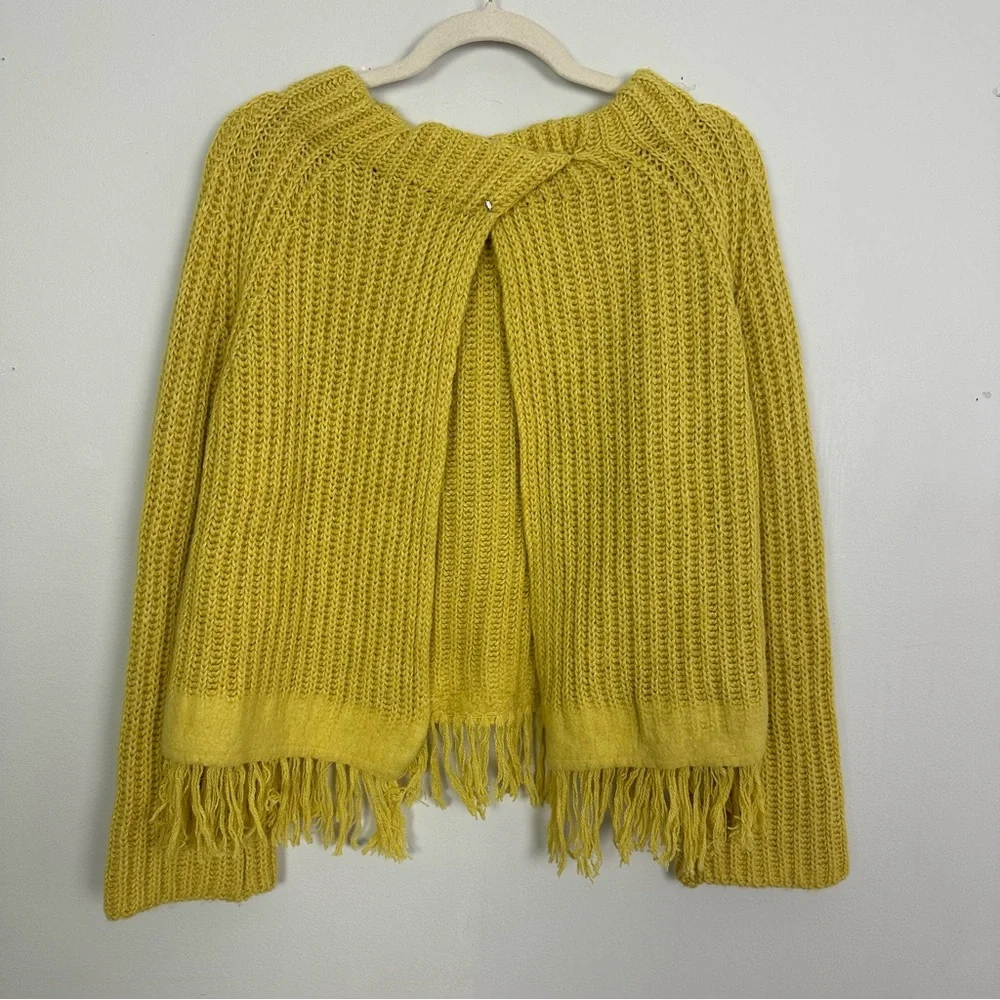 Sportmax Fringe Hem Open Back Sweater - Picture 3 of 8
